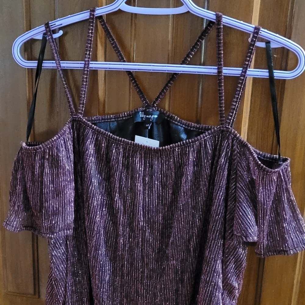 Strappy off shoulder top